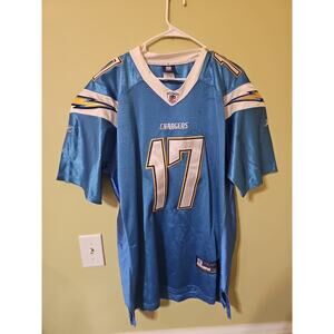 Reebok On-field Mens Size 52 Philip Rivers Jersey Chargers Powder Blue Stitched